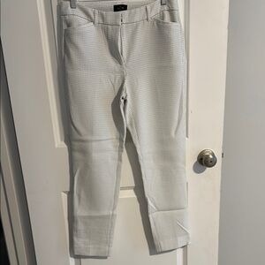 White House Black Market Textured Cropped Pants